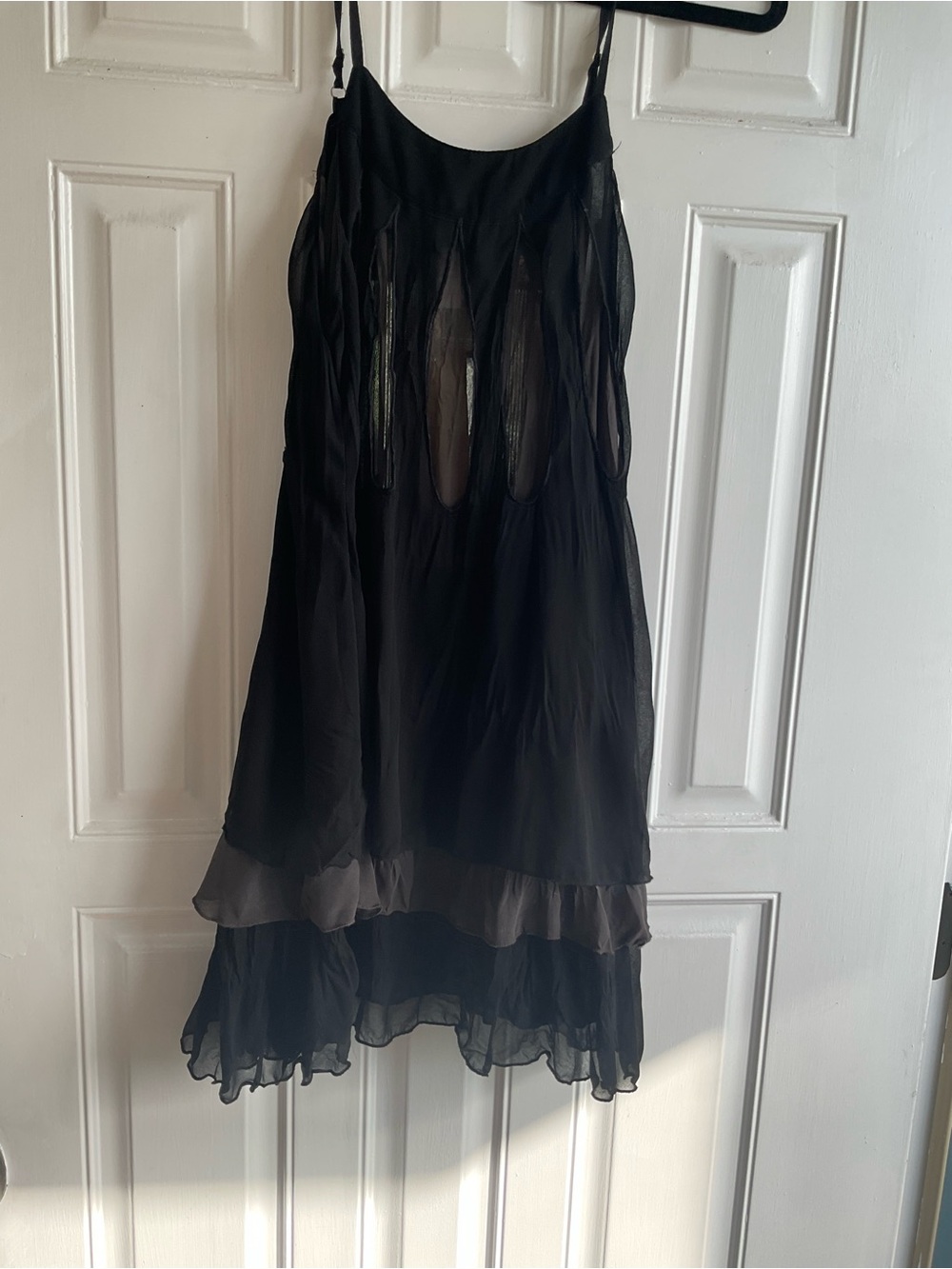 SUGAR Monoreno Black Sheer Strappy Dress with Hang Tag - Picture 2 of 5